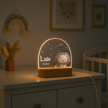 Nachtlicht Kinder - Bunten Tiermotiven