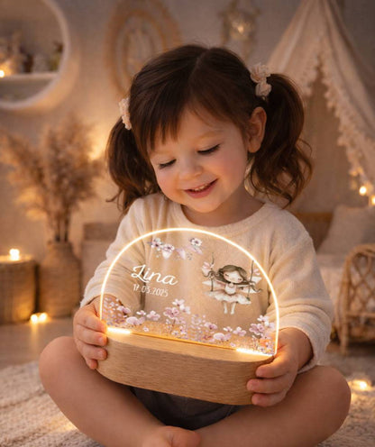 Nachtlicht Kinder - Blumenwiese - Fee