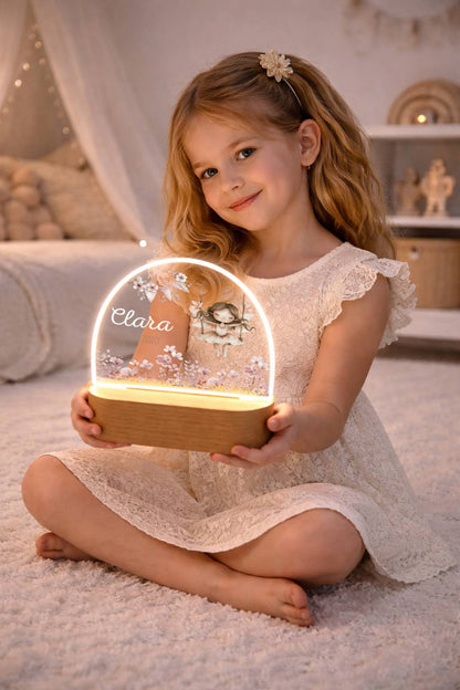 Nachtlicht Kinder - Blumenwiese - Fee