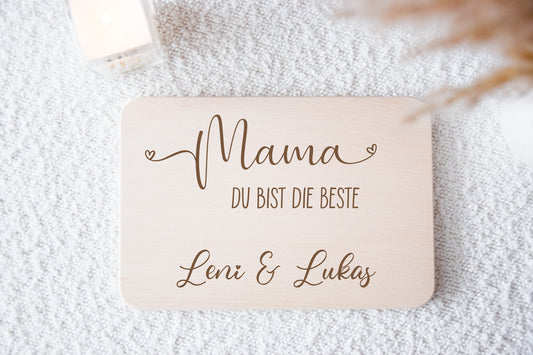 Muttertagsgeschenk - Frühstücksbrett Mama