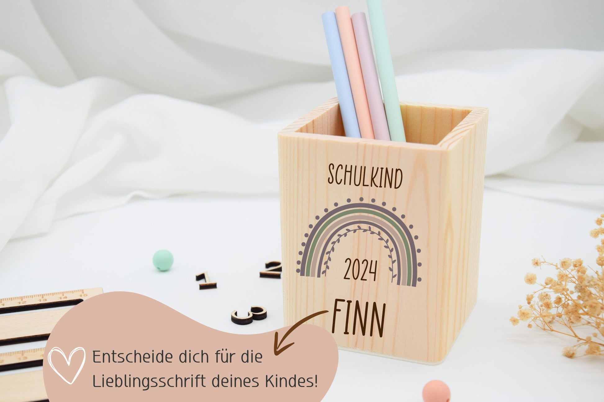 Stiftehalter Kinder - Regebogen Schulkind 2024