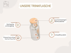 Brotdose & Trinkflasche Set - Abschiedsgeschenk Erzieherin