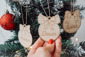 Weihnachtskugel personalisiert mit Namen