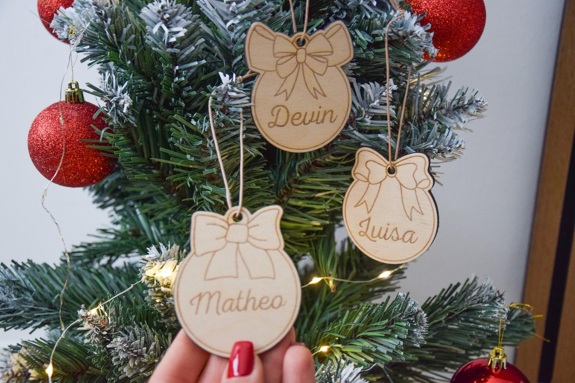 Weihnachtskugel personalisiert mit Namen