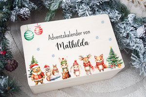 Adventskalender - Bunten Weihnachtstieren