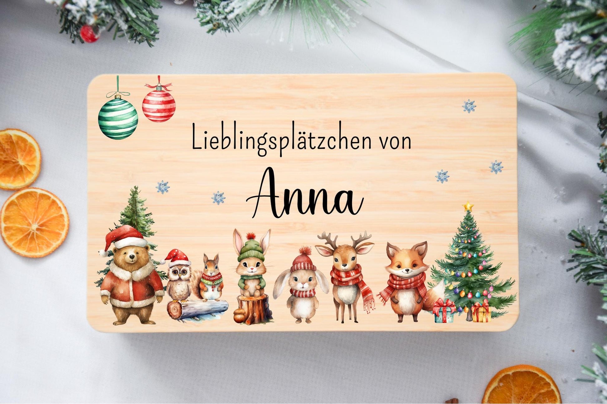 Keksdosen Weihnachten -  bunten Tiermotiven