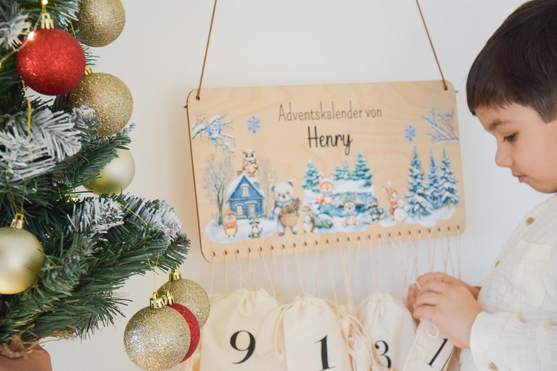 Adventskalender Woodland Motiv