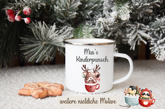 Tasse Kinder - Kinderpunsch mit versch. Tieren