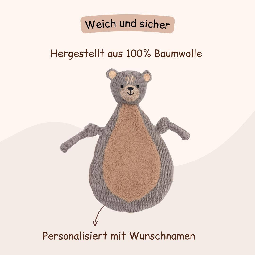 Schnuffeltuch - Bär, Giraffe und Fuchs