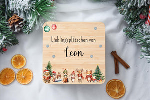 Keksdosen Weihnachten -  bunten Tiermotiven