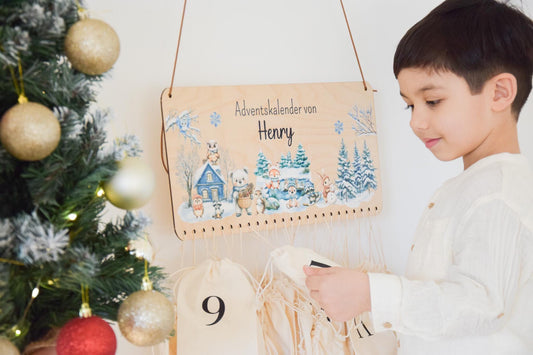 Adventskalender Woodland Motiv