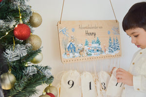 Adventskalender Woodland Motiv