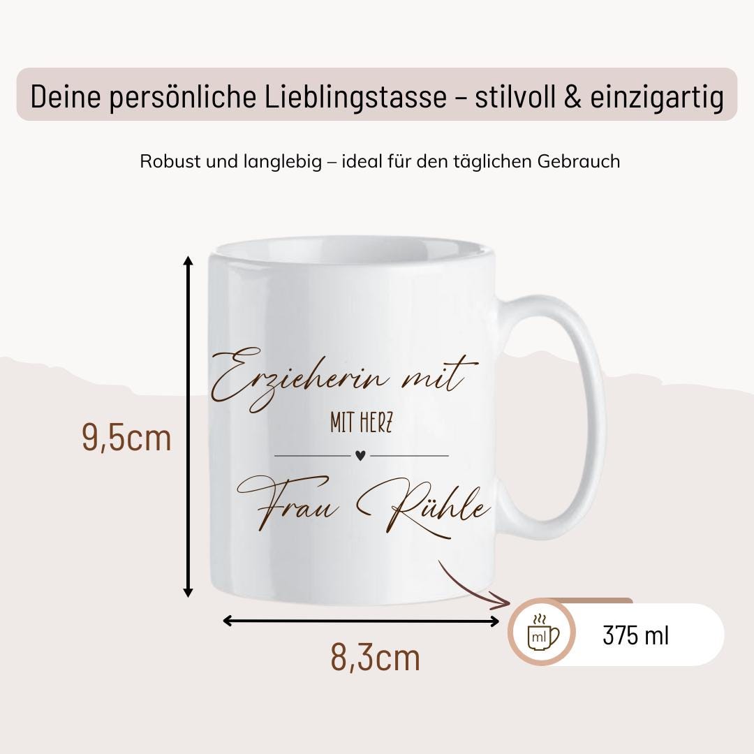 Tasse - Erzieherin Geschenk