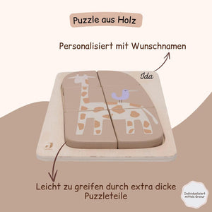 Holzpuzzle - Giraffe