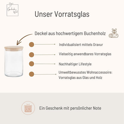 Vorratsglas - Kranz mit Ringe