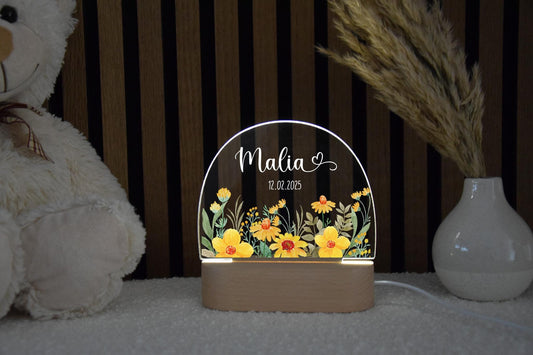 Nachtlicht "gelbe Blumen"