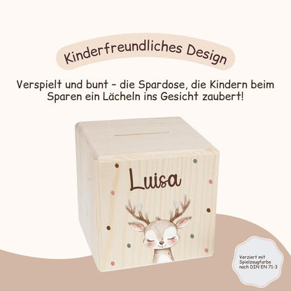 Spardose mit versch. Tieren