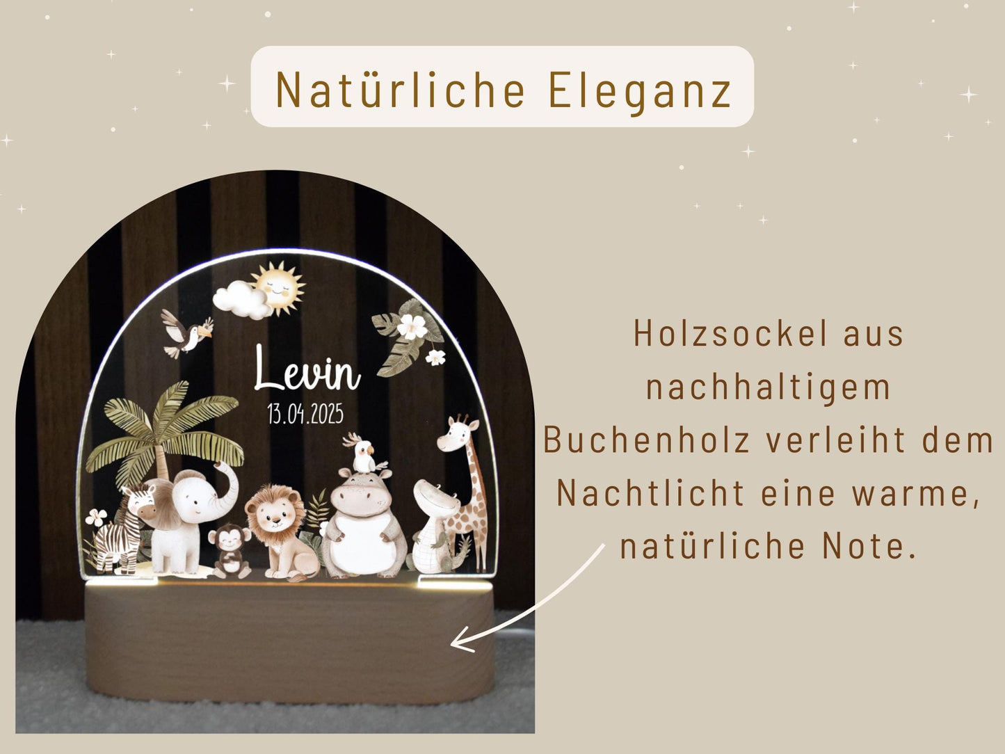 Nachtlicht mit Woodlandtieren