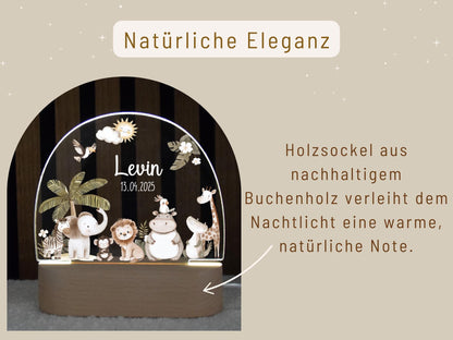 Nachtlicht mit Woodlandtieren