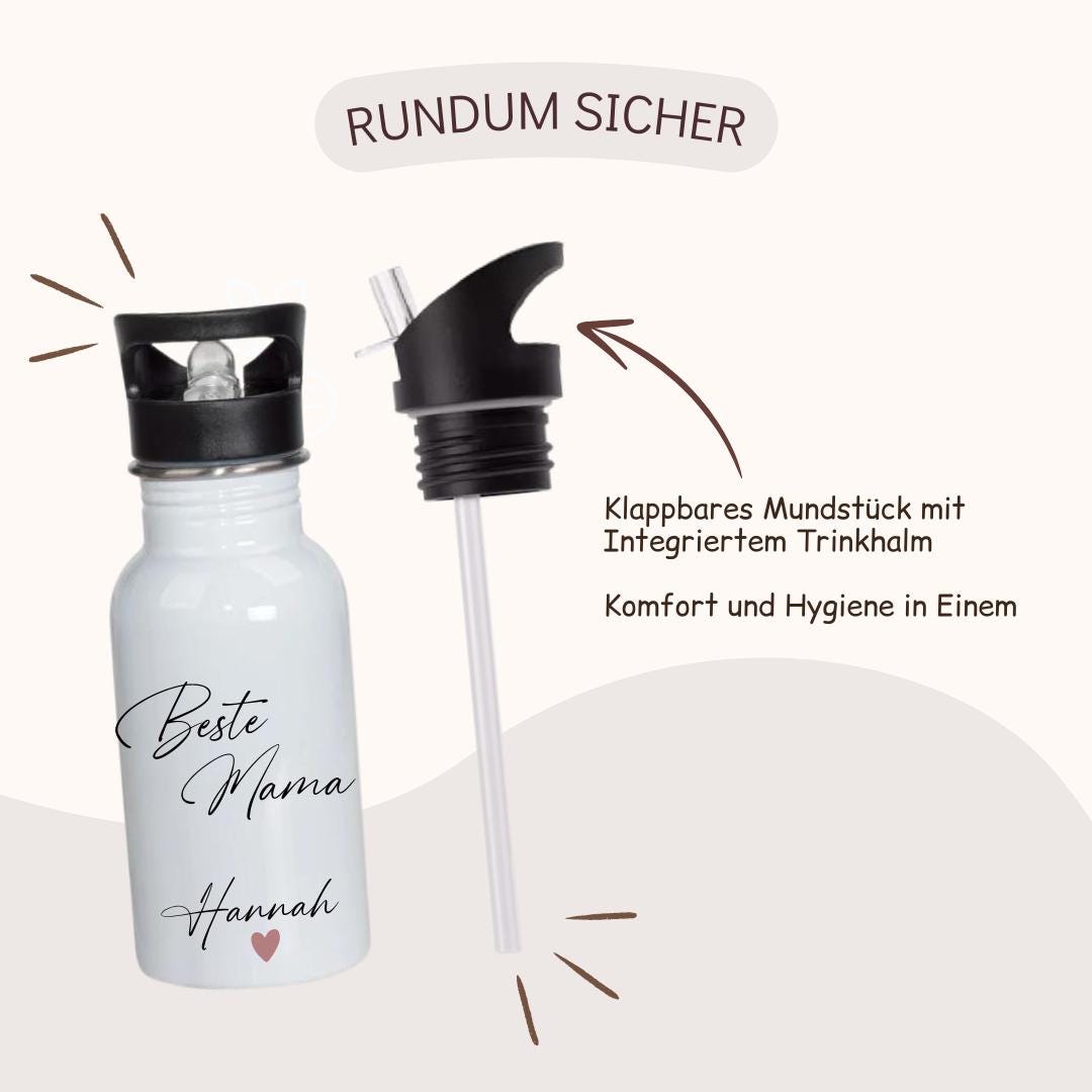 Personalisierte Trinkflasche  - Geschenk Mama