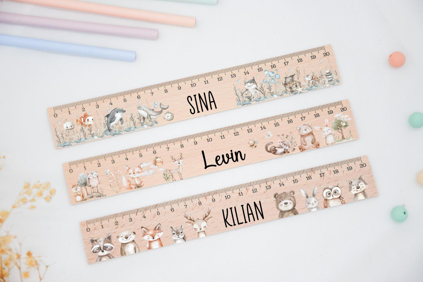 Lineal Kinder  -  Meerestiere, Woodlandtiere,  Tieren