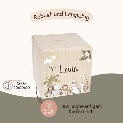 Spardose mit Woodlandtieren