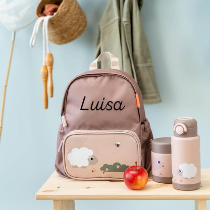 Kindergartenrucksack -  Rosa, Grün, Blau und Sand
