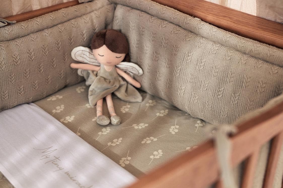 Kuscheltier Fee personalisiert mit Namen, Geschenk zur Geburt & Taufe, Schmusetier Elfe, Kuschelpuppe Baby Mädchen, Einschlafhilfe