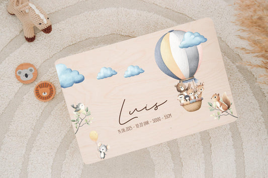 Erinnerungskiste -  Heisluftballon - Tiere