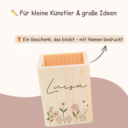 Stiftehalter, Stiftebox, Stiftehalter Kinder, Schulanfang Geschenk, Einschulung, Stiftehalter Holz, Schulkind 2025, Einschulungsgeschenke,