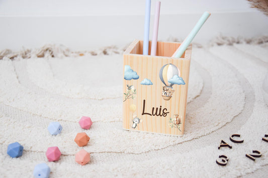 Stiftehalter, Stiftebox, Stiftehalter Kinder, Schulanfang Geschenk, Einschulung, Stiftehalter Holz, Schulkind 2025, Einschulungsgeschenke,