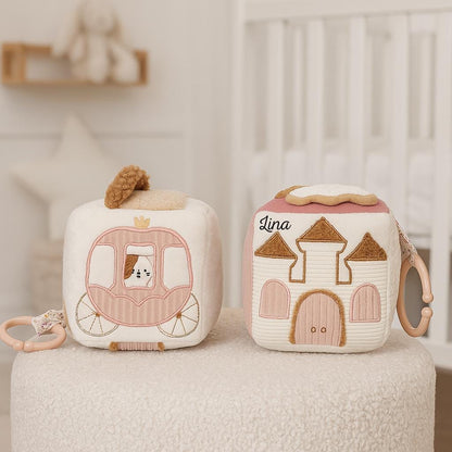 Motorikwürfel Babyspielzeug - Rosa