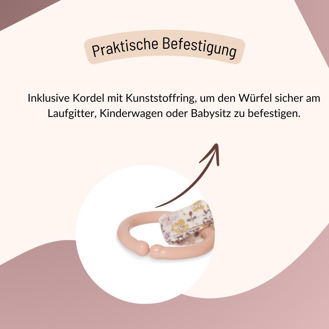 Motorikwürfel Babyspielzeug - Rosa