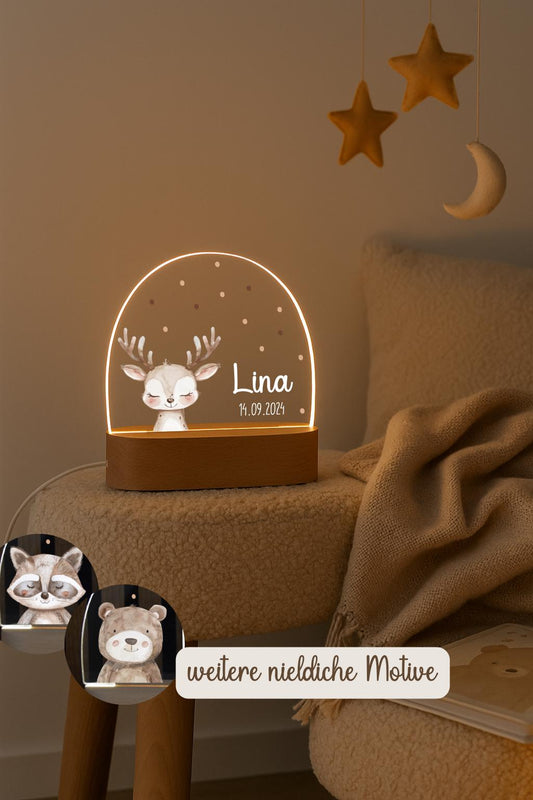 Nachtlicht  -  mit versch. Woodlandtieren