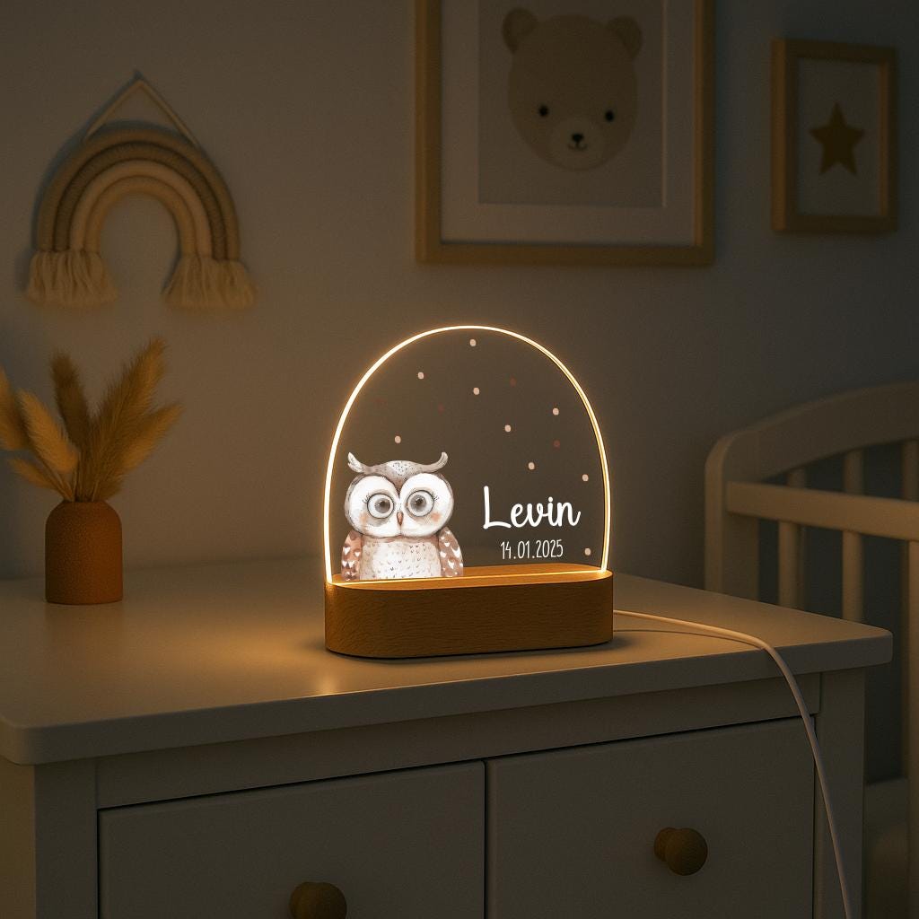 Nachtlicht  -  mit versch. Woodlandtieren