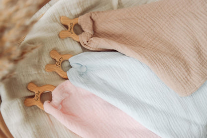 Schnuffeltuch mit Beißring