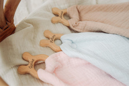 Schnuffeltuch mit Beißring