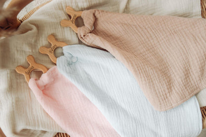 Schnuffeltuch mit Beißring