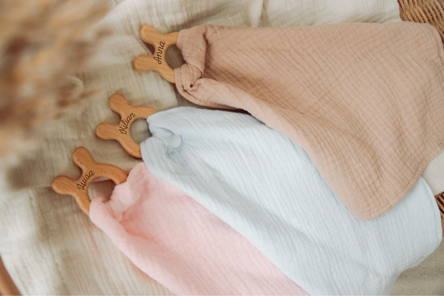 Schnuffeltuch mit Beißring