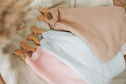 Schnuffeltuch mit Beißring