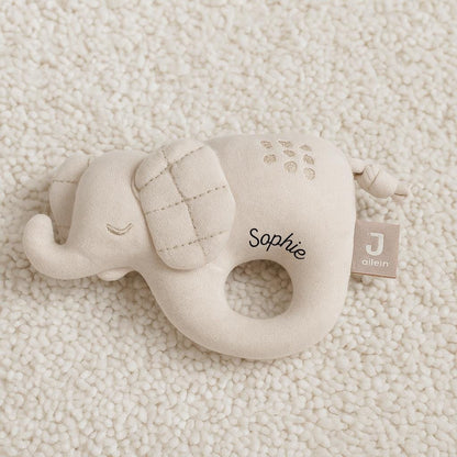 Babyrassel mit Ring – Elefant
