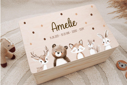 Erinnerungskiste  - mit Woodlandtieren