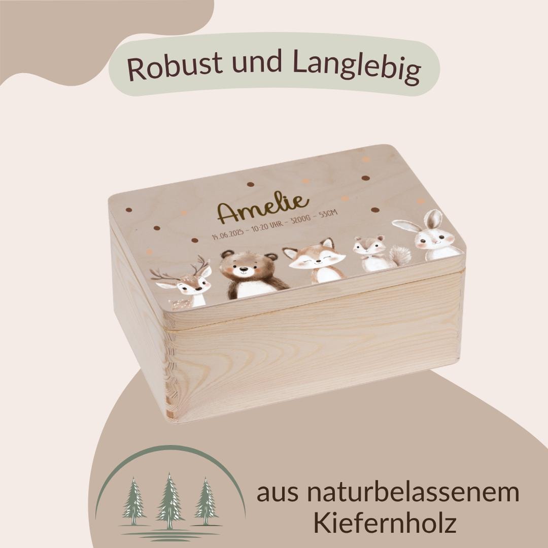 Erinnerungskiste  - mit Woodlandtieren