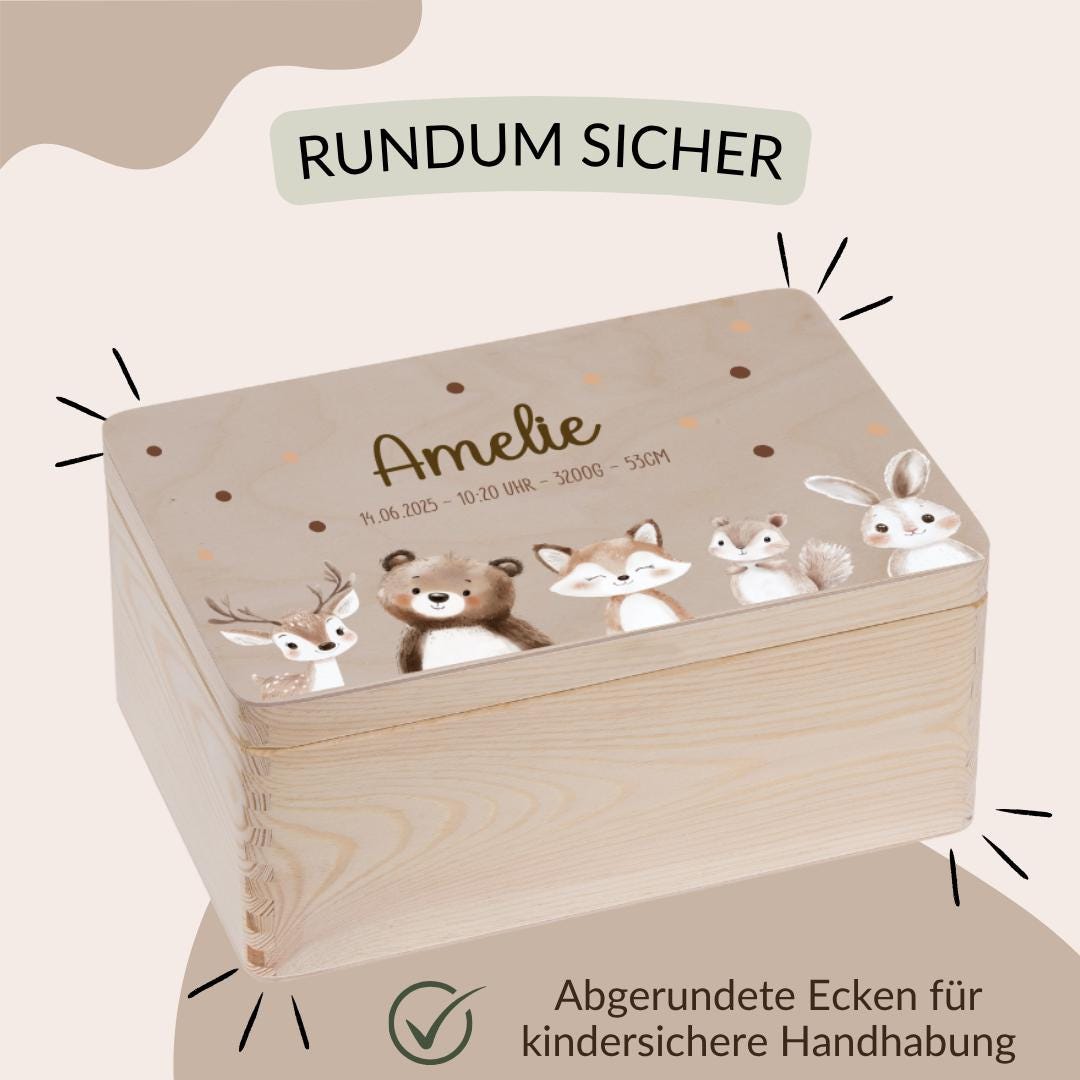 Erinnerungskiste  - mit Woodlandtieren