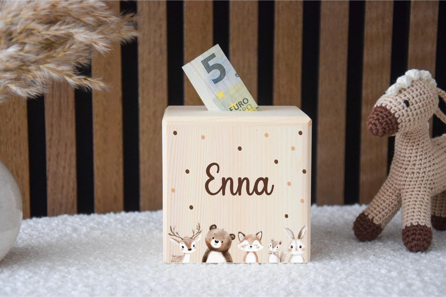 Spardose Kinder -  Woodlandtieren