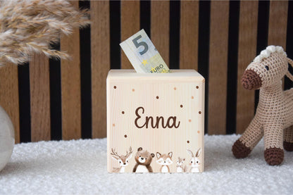 Spardose Kinder -  Woodlandtieren