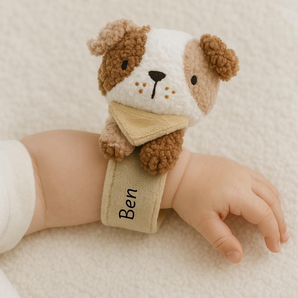 Handgelenk Rassel Baby personalisiert