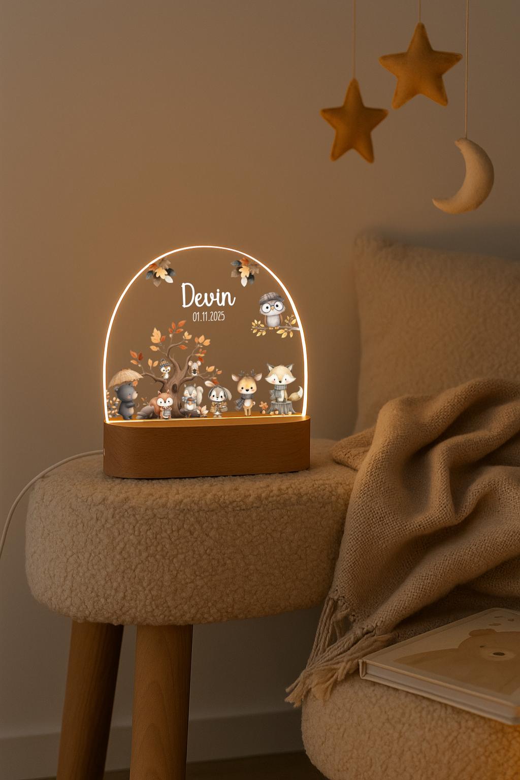 Nachtlicht Baby Tiere - Herbst