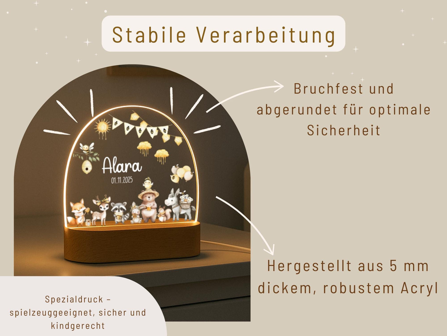 Nachtlicht Baby - Honey Garden