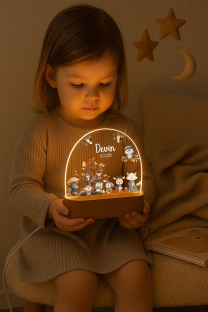 Nachtlicht Baby Tiere - Herbst